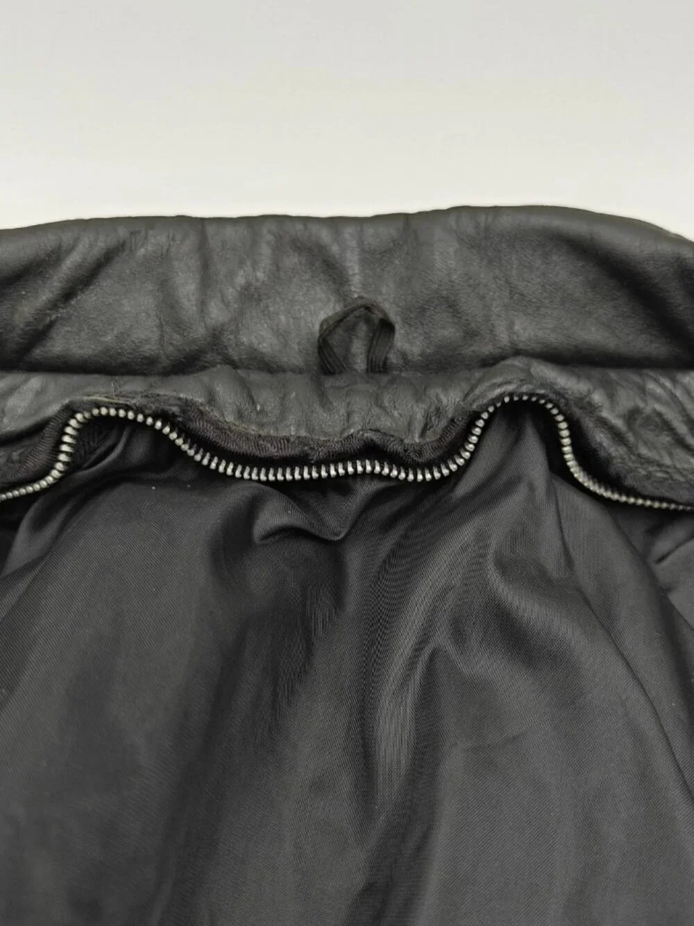 Vintage R Sherman Black Leather Jacket Mens 40 Single Breasted Streetwear Skate